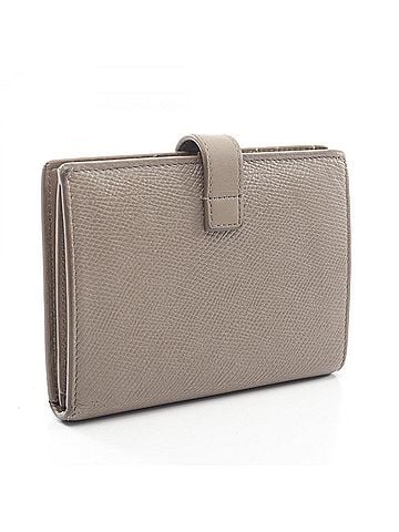 Céline Celine Medium Strap Wallet, Bi-fold Leather, Women's, Beige, 10B643 (view 2)