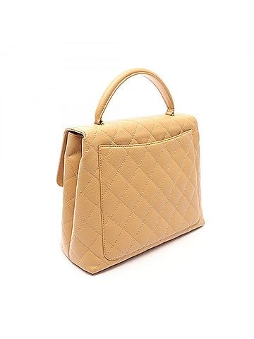 Chanel Chanel Matelassé Handbag, Caviar Leather (Grained Calfskin), Women's, Beige, A12397 (view 2)