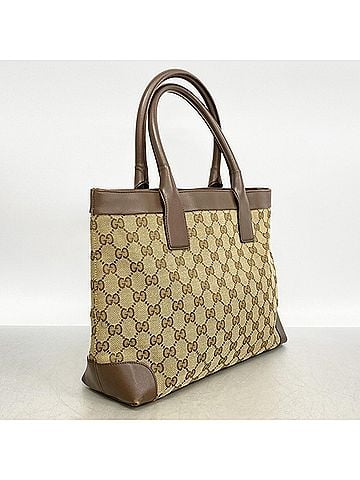 Gucci Gucci GG Canvas Tote Bag 002 1199 Brown Women's (view 2)