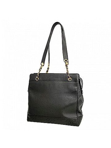 Chanel Chanel Triple Coco Caviar Leather Shoulder Bag, Black, for Women (view 1)