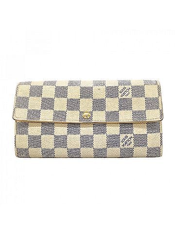 Louis Vuitton Louis Vuitton Damier Azur Portefeuille Sarah Long Wallet N61735 White Women's (view 1)