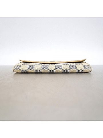 Louis Vuitton Louis Vuitton Damier Azur Portefeuille Sarah Long Wallet N61735 White Women's (view 2)
