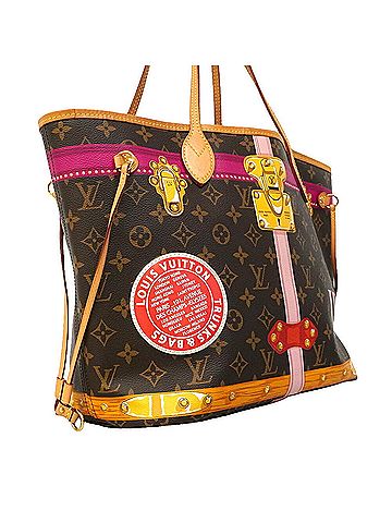 Louis Vuitton Louis Vuitton Monogram Summer Trunk Neverfull MM Tote Bag M41390 Brown Women's (view 2)