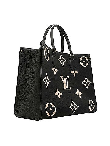 Louis Vuitton Louis Vuitton Monogram Empreinte Bicolor OnTheGo MM Tote Bag M45495 Black Beige 2-way bag for women (view 2)