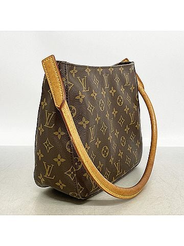 Louis Vuitton Louis Vuitton Monogram Looping MM Shoulder Bag M51146 Brown Women's (view 2)