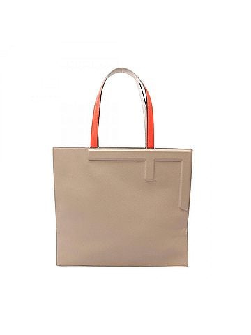 Fendi Fendi Flip Tote Bag Handbag Leather Women's Beige/Red 8BH420 (view 1)