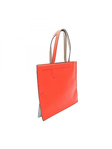 Fendi Fendi Flip Tote Bag Handbag Leather Women's Beige/Red 8BH420 (view 2)