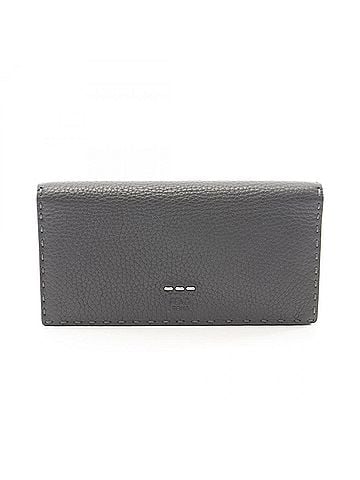 Fendi Fendi Selleria Bi-fold Long Wallet, Leather, Men's, Gray, 7M0186 (view 1)