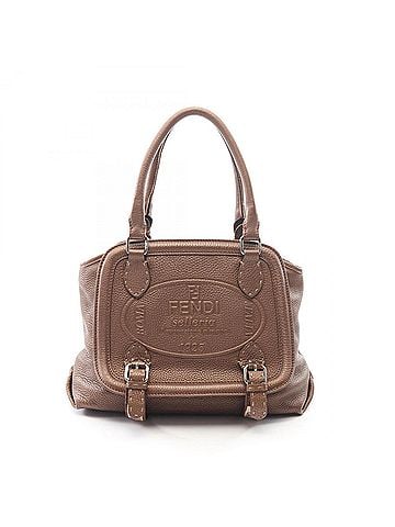 Fendi Fendi Selleria Handbag, Leather, Women's, Brown (view 1)