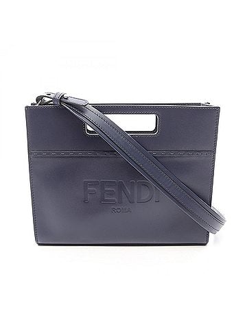 Fendi Fendi Shopper Small Handbag, Leather, Men's/Women's, Navy, 7VA547 (view 1)