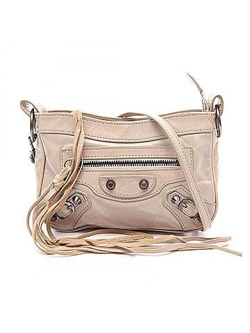Balenciaga Balenciaga Giant Hip Shoulder Bag/Handbag, Leather, Women's, Beige (view 1)