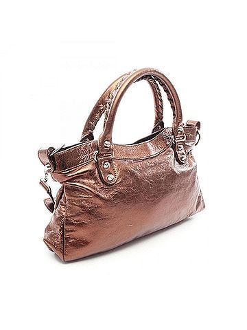 Balenciaga Balenciaga The First 2-Way Handbag, Leather, Women's, Brown, 103208 (view 2)