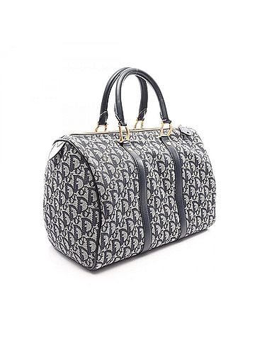 Christian Dior Christian Dior Dior Trotter Tote Bag Handbag Canvas Leather Women's Gray/Navy (view 2)