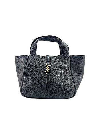 Yves Saint Laurent Yves Saint Laurent SAINT LAURENT PARIS Le Sancassette Baby Bear Handbag, Black (view 1)