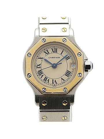 Cartier Cartier Santos Octagon SM W2001683 Ivory Dial Women's Watch (view 1)
