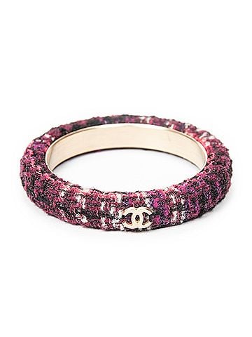 Chanel CC Tweed Bangle (view 1)