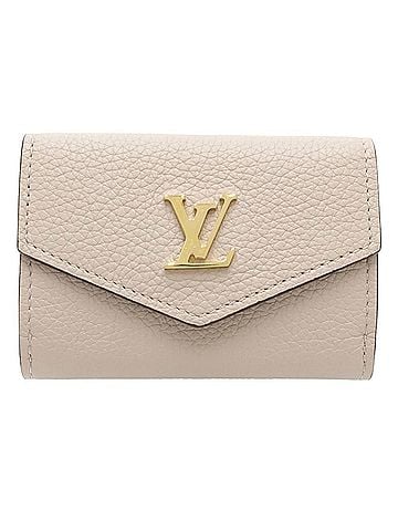 Louis Vuitton LOUIS VUITTON Louis Vuitton Tri-fold Wallet M69340 Portefeuille Lock Mini Greige Women's 182178 (view 2)