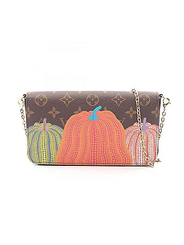 Louis Vuitton Louis Vuitton LV x YK Pochette Felicie Monogram Yayoi Kusama Shoulder Bag Handbag Coated Canvas Leather Women's Brown Multicolor M82108 (view 1)