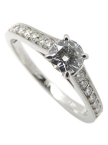 Cartier CARTIER 1895 Solitaire Ring, Single Diamond 0.30ct H.VS2, Pt950, Women's, N4161000 295731 (view 2)