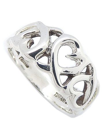 Tiffany & Co. TIFFANY&amp;Co. Tiffany Triple Loving Heart Ring, Paloma Picasso design, SV925, Women's, 295833 (view 2)
