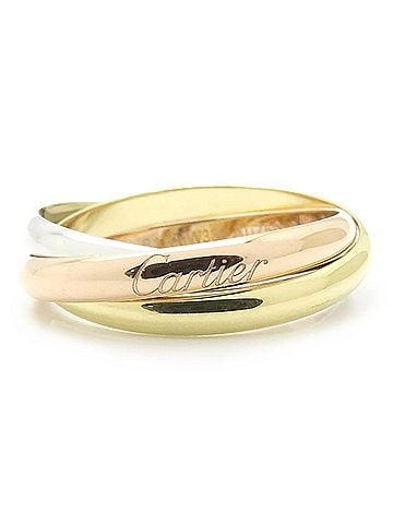 Cartier CARTIER Trinity SM Ring, Triple Band, 18K Gold, Men's, Item Number 295823 (view 1)