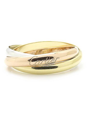 Cartier CARTIER Trinity SM Ring, Triple Band, 18K Gold, Men's, Item Number 295823 (view 2)