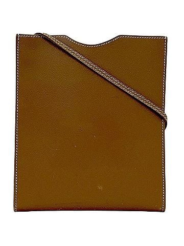 Hermès Hermes Shoulder Bag Crossbody Pochette Onimetou HERMES Leather Brown Unisex (view 1)