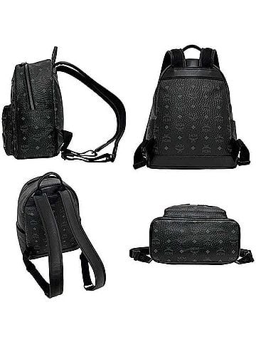 MCM MCM Stark Victory Patch Backpack (MMK85VE35BK001) - Leather, Black, with (view 2)