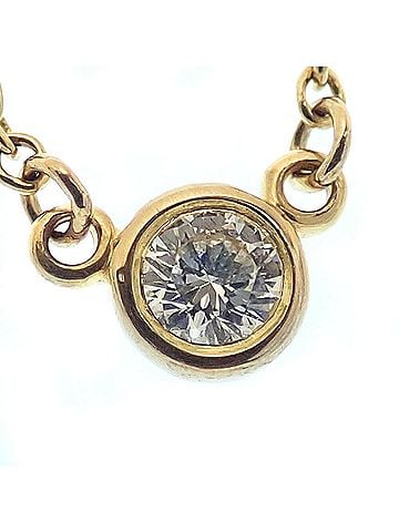 Tiffany & Co. Tiffany &amp; Co. By the Yard Necklace for Women, Diamond, 18K Yellow Gold (1.8g), 750 Gold, C209163 (view 2)
