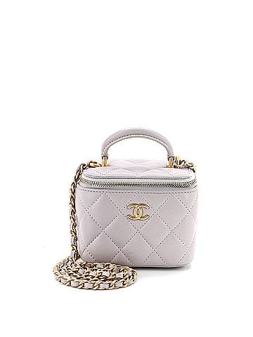 Chanel Classic Top Handle Vanity Case with Chain Quilted Lambskin Mini (view 1)