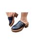 Yellow Box Black Brown Mule/Clog Size 8 - photo 2