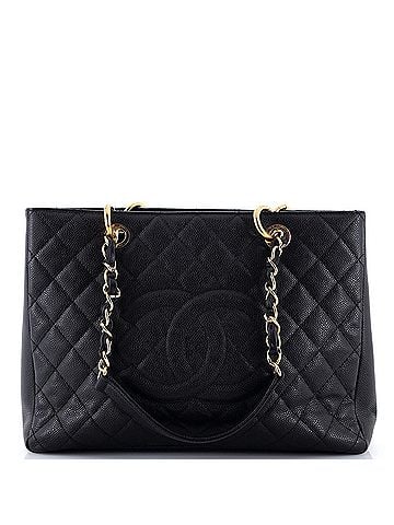 Chanel Grand Shopping Tote Quilted Caviar (view 1)