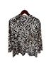 Jessica Howard Floral Black Tan Ivory Jacket Size XL - photo 2