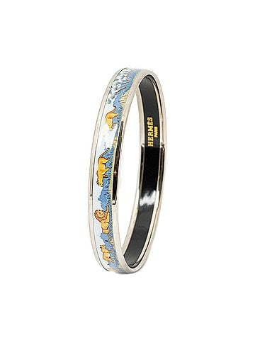 Hermes Leather Goods Enamel Bangle PM (view 1)