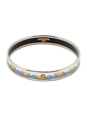 Hermes Leather Goods Enamel Bangle PM (view 2)