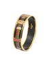Hermes Leather Goods Black Enamel Bangle MM One size - photo 1