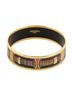 Hermes Leather Goods Black Enamel Bangle MM One size - photo 2