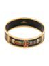 Hermes Leather Goods Black Enamel Bangle MM One size - photo 3