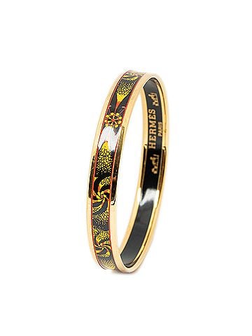 Hermes Leather Goods Enamel Bangle PM (view 1)