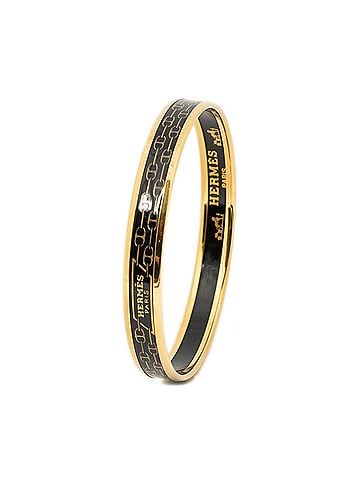 Hermes Leather Goods Enamel Bangle PM (view 1)