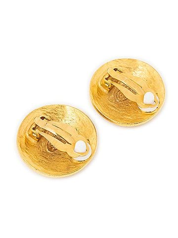 Chanel CC Round Clip On Earrings (view 2)