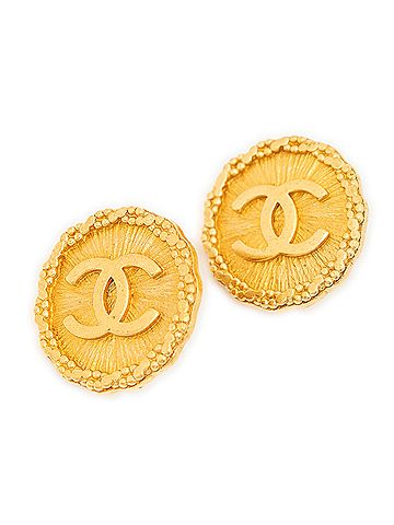 Chanel CC Round Clip On Earrings (view 1)