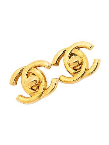 Chanel CC Turn Lock Clip On Earrings (view 1)