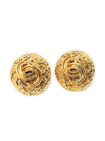Chanel CC Round Clip On Earrings (view 1)