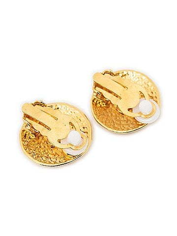 Chanel CC Round Clip On Earrings (view 2)