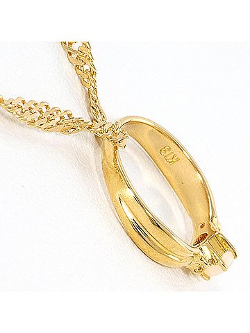 Unbranded 18K (18-karat) Yellow Gold Necklace with Opal and Diamond (carat mark not specified). Includes card. Total weight 3.7g. 50cm length. Jewelry. (view 2)