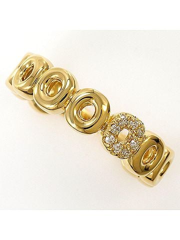 Unbranded 18K (18-karat) Yellow Gold Ring with 0.05ct Diamond, Card Included, Total Weight 5.0g, Jewelry (view 1)