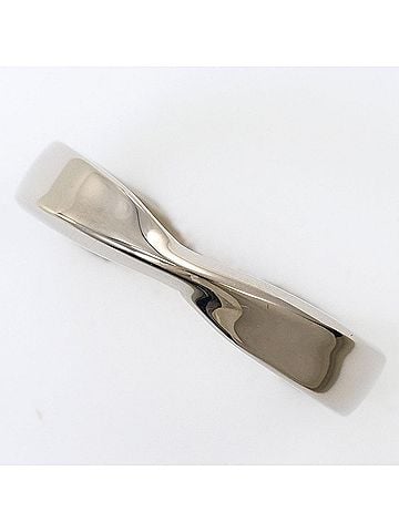 Unbranded 18K (18-karat white gold) ring with sapphire, total weight 3.8g, jewelry. (view 1)