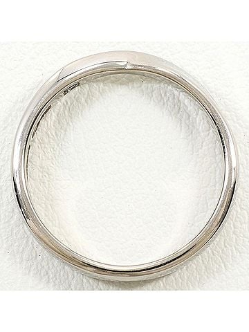 Unbranded 18K (18-karat white gold) ring with sapphire, total weight 3.8g, jewelry. (view 2)