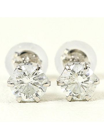 Unbranded PT900 Platinum Earrings with 0.26ct Diamonds, Total Weight 0.7g, Jewelry (view 2)